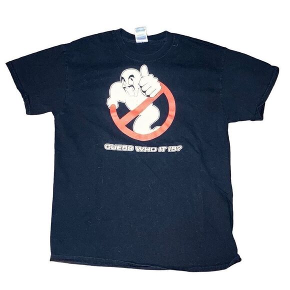 Gildan Sz Medium Ghostbusters Steve Harvey Guess Who It Is Short Sleeve T Shirt - Picture 1 of 4